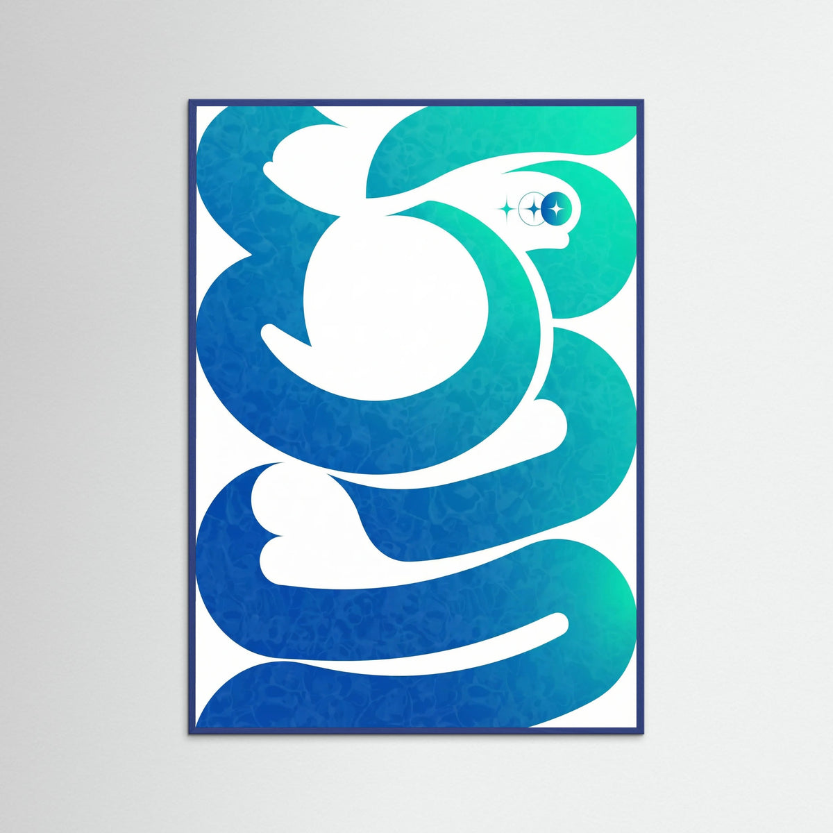 Blue Wood Oceanic Flow