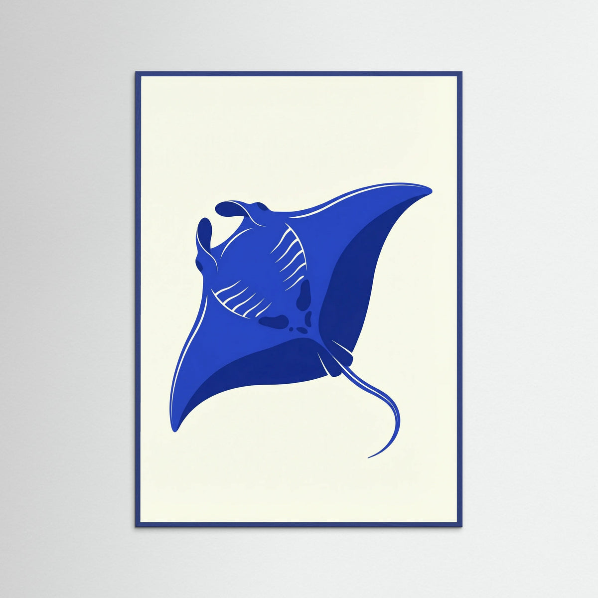 Blue Wood Oceanic Silhouette