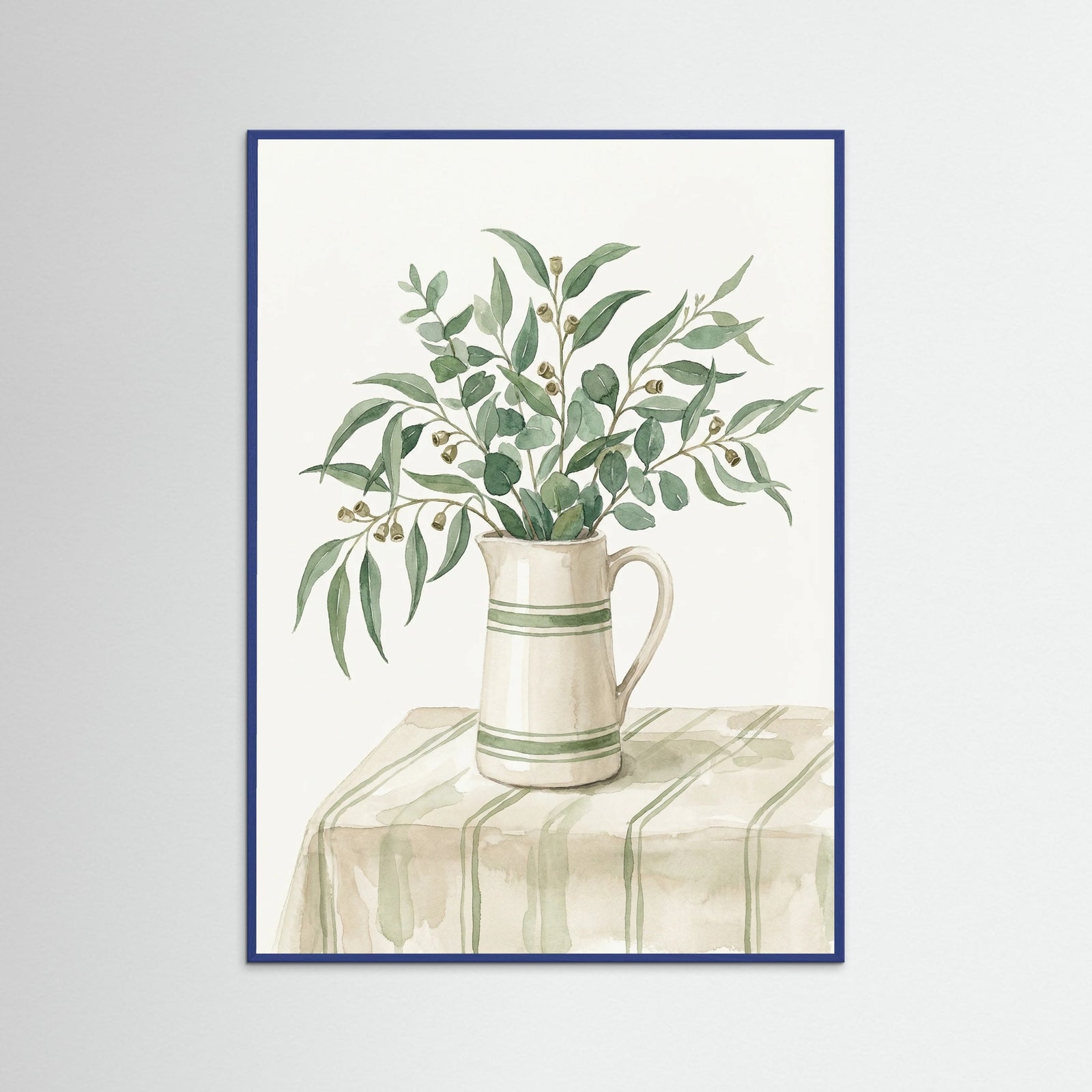 Blue Wood Olive Branch Still