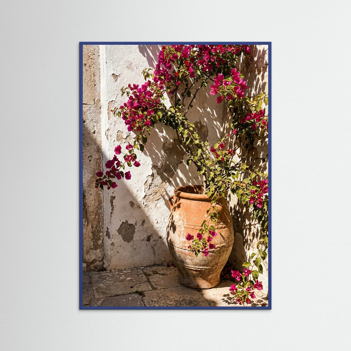 Blue Wood Olive Tree Charm