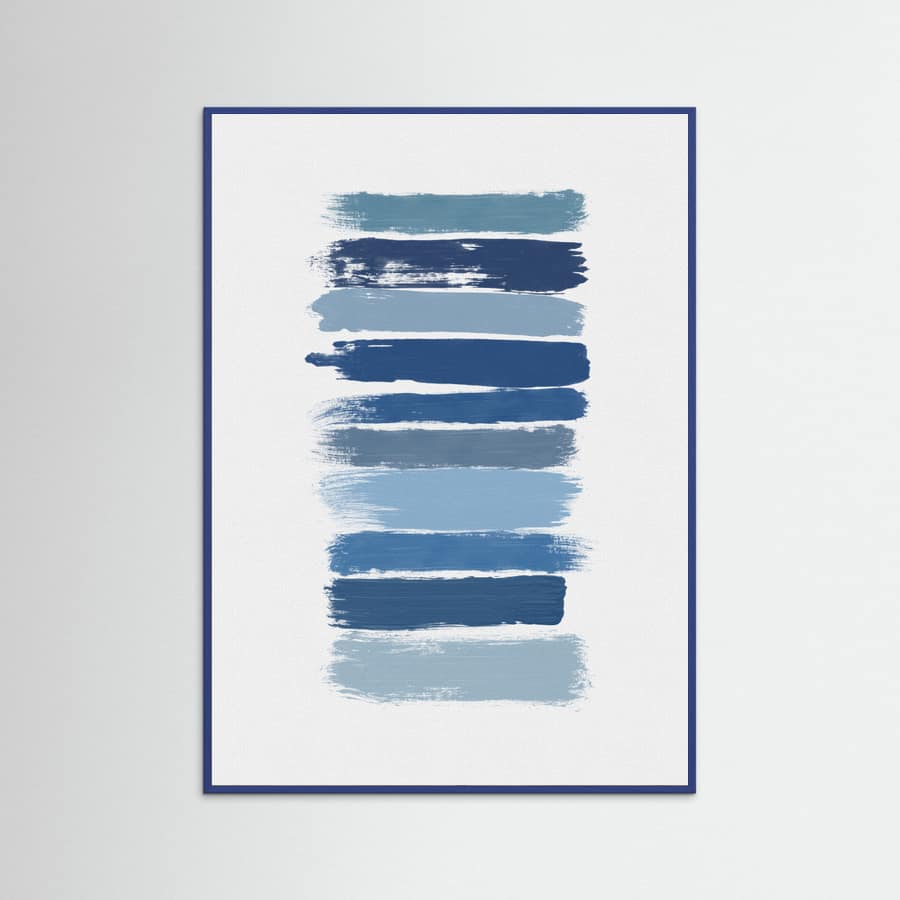 Póster Ombre Blue – póster e impresión artística