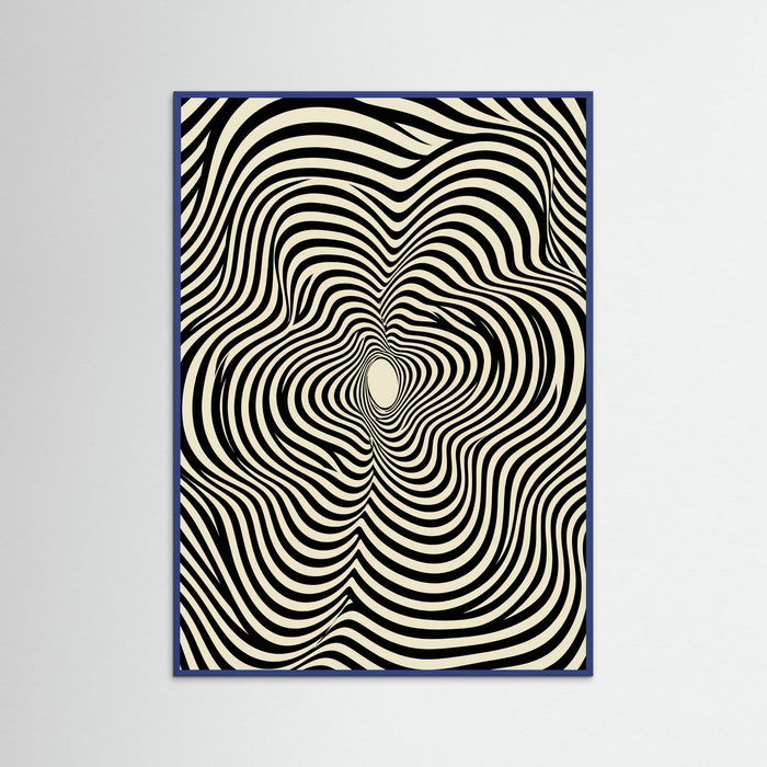 Blue Wood Optical Swirls
