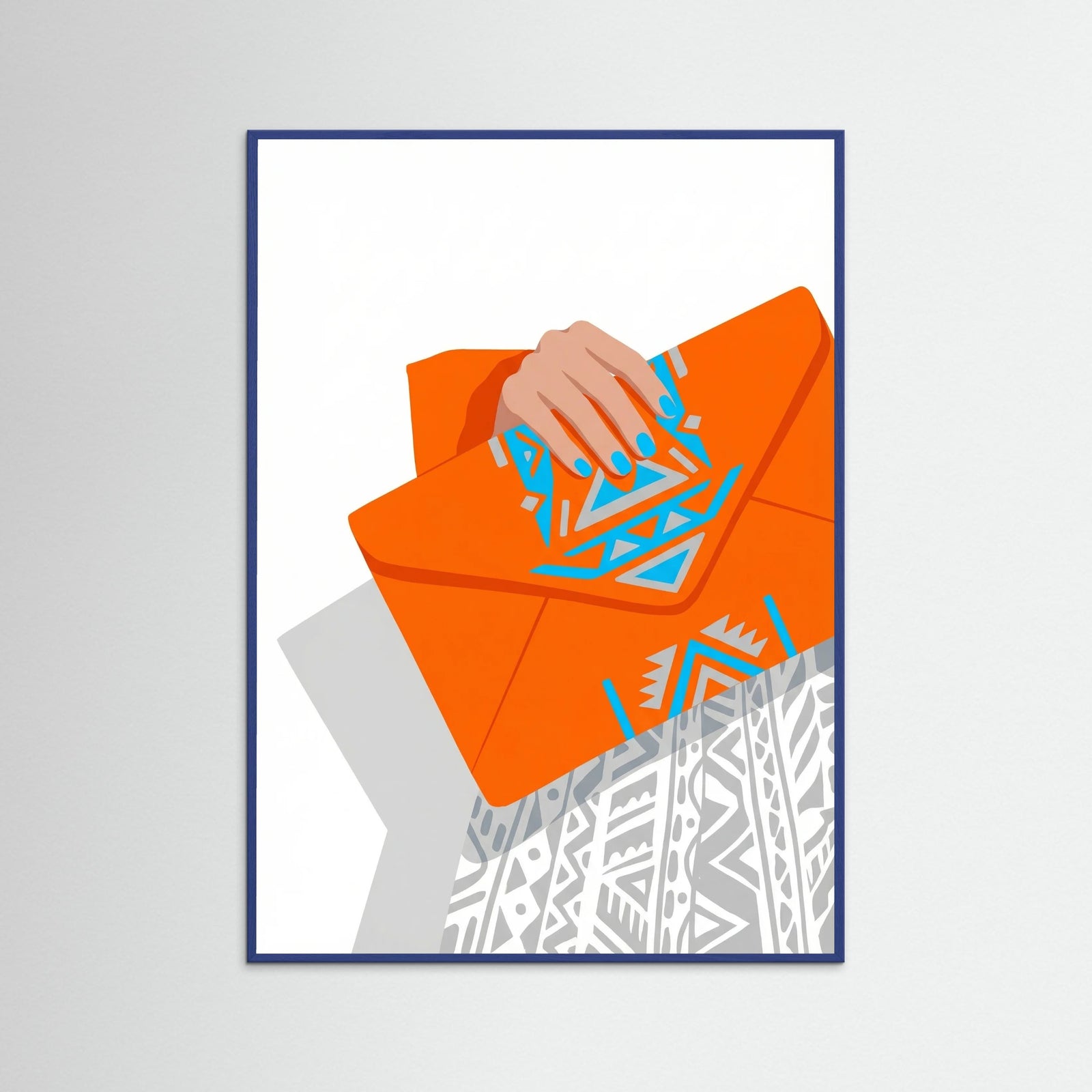 Blue Wood Orange Strides