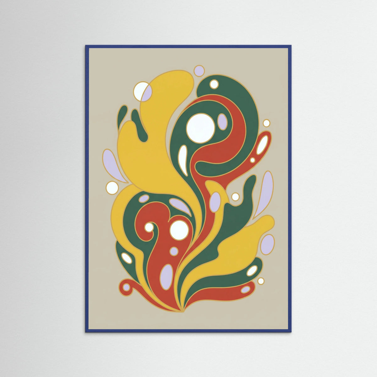 Blue Wood Organic Abstraction