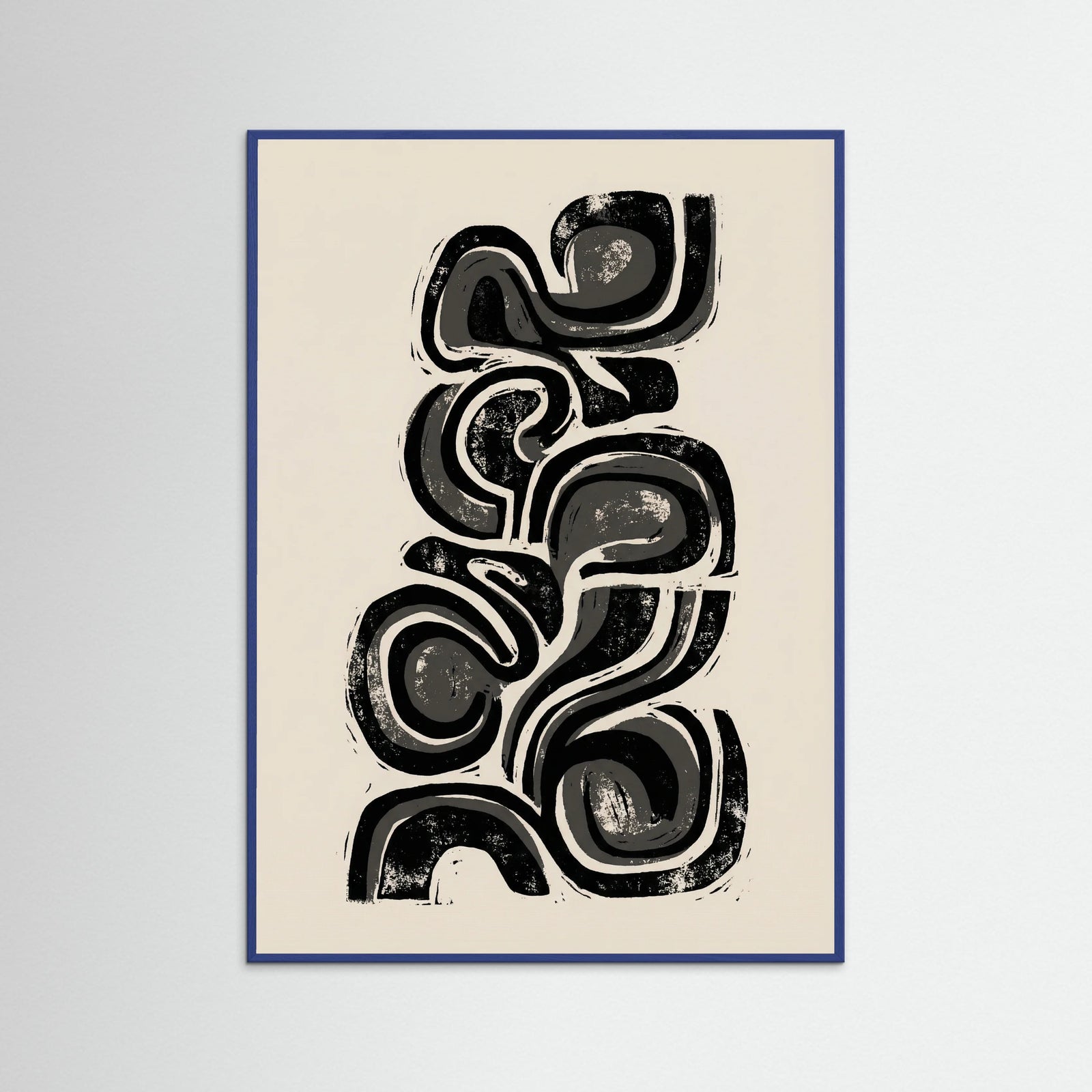 Blue Wood Organic Abstraction