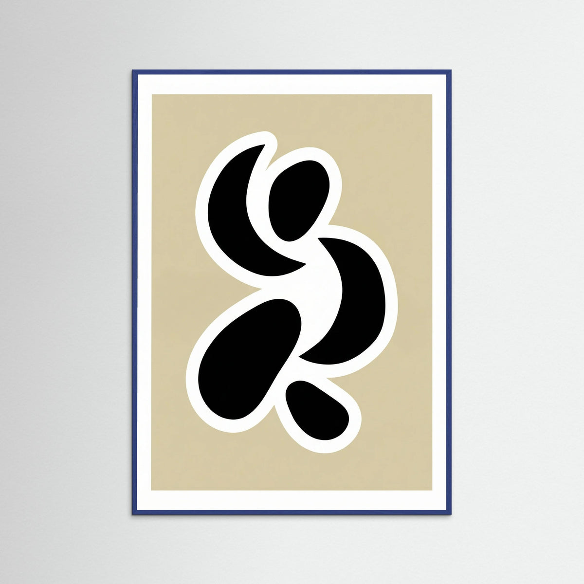 Blue Wood Organic Black Cutout