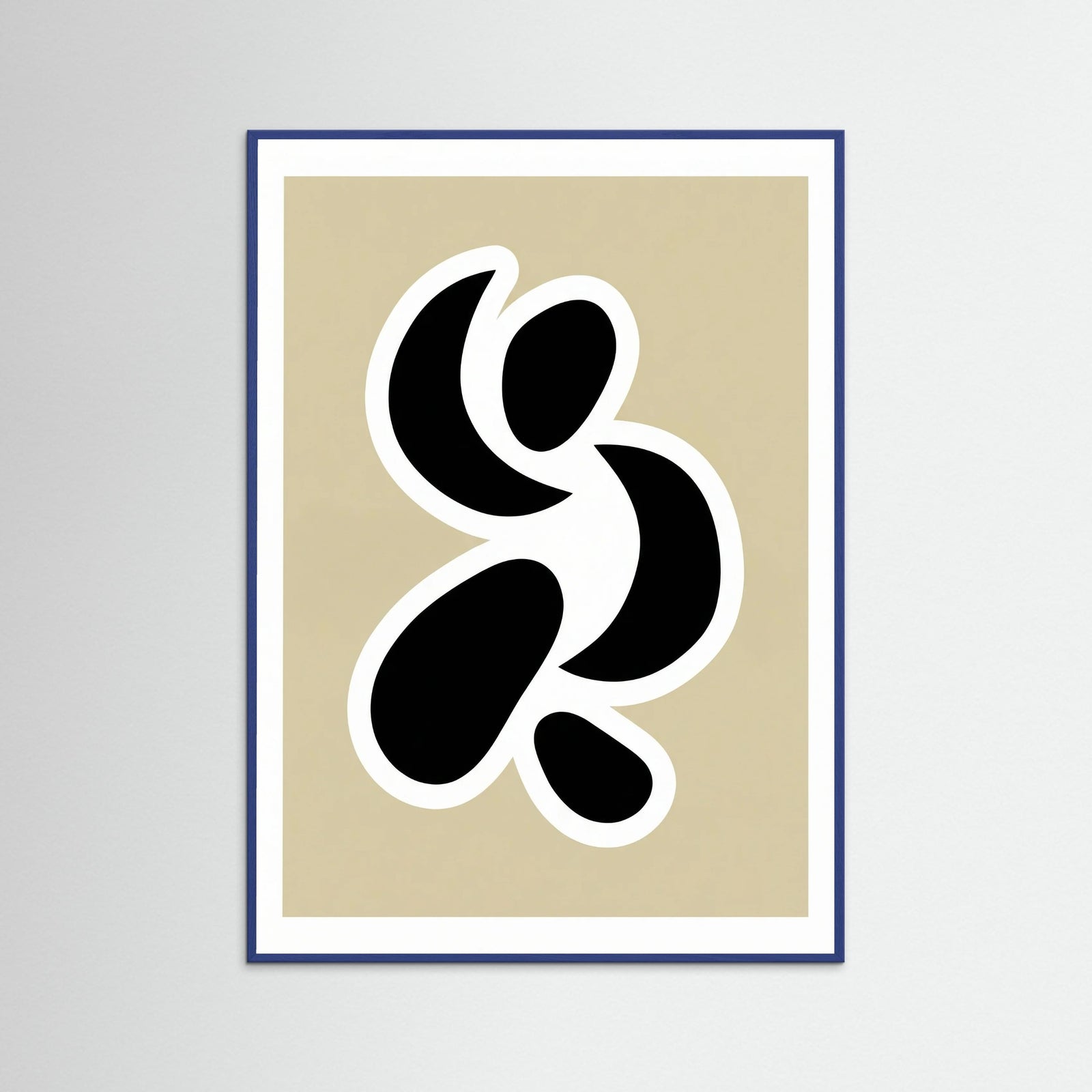 Blue Wood Organic Black Cutout