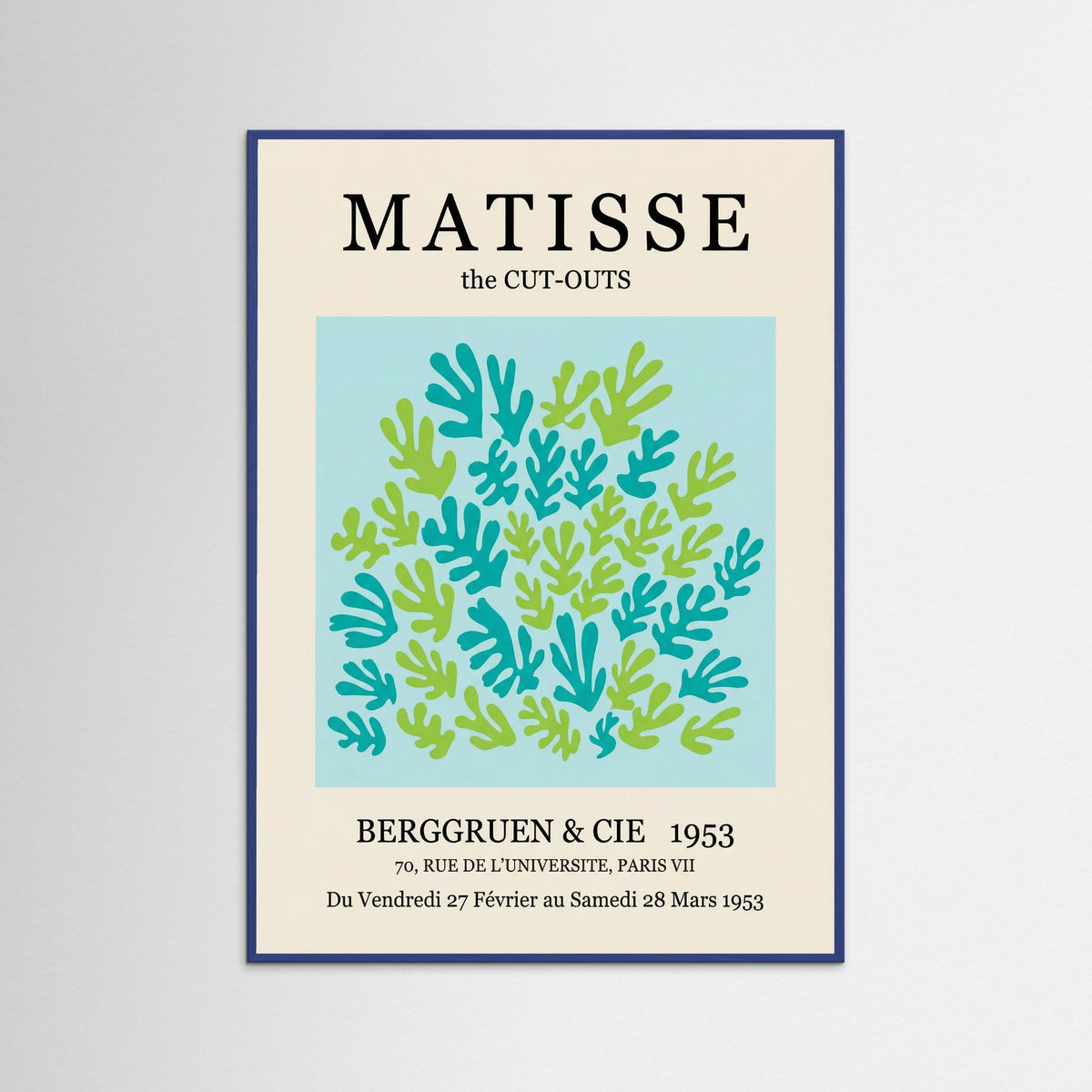 Blue Wood Organic Bloom Abstraction