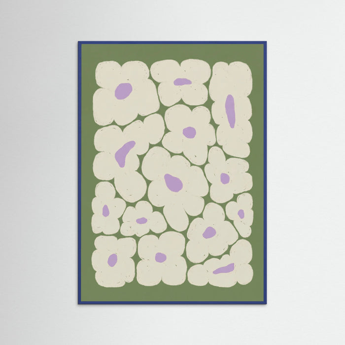 Blue Wood Organic Bloom Scatter