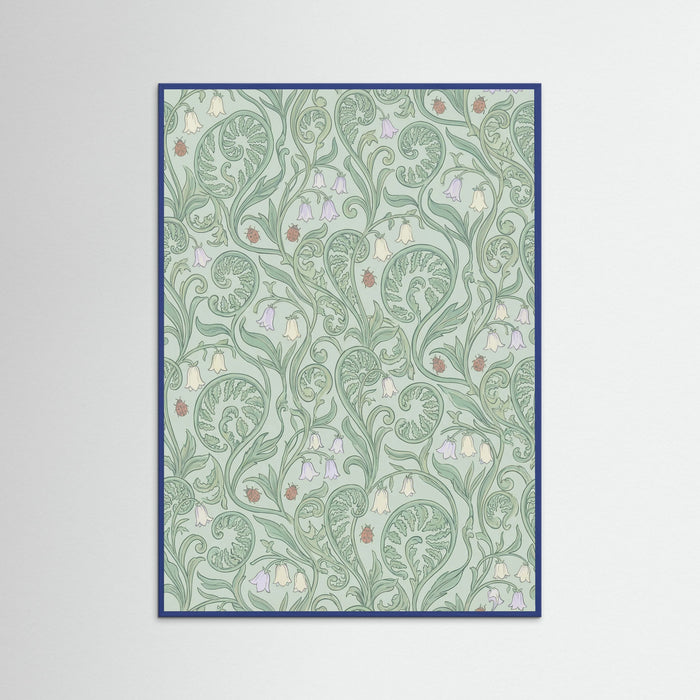 Blue Wood Organic Botanical Tapestry