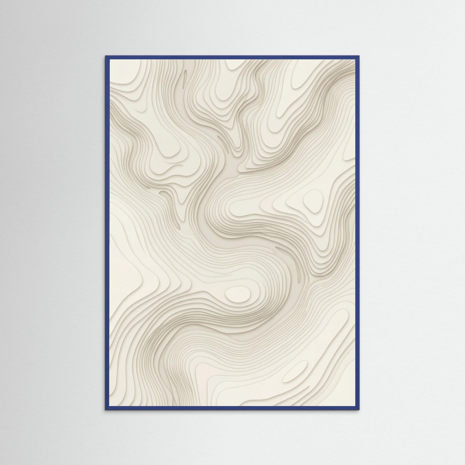 Blue Wood Organic Contours