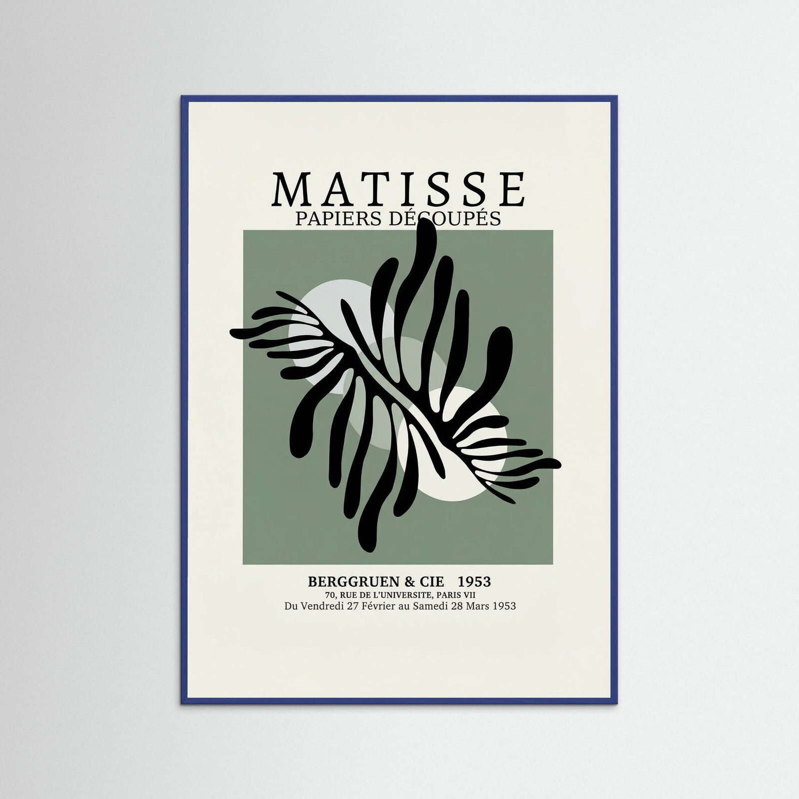 Blue Wood Organic Cut Out Leaf