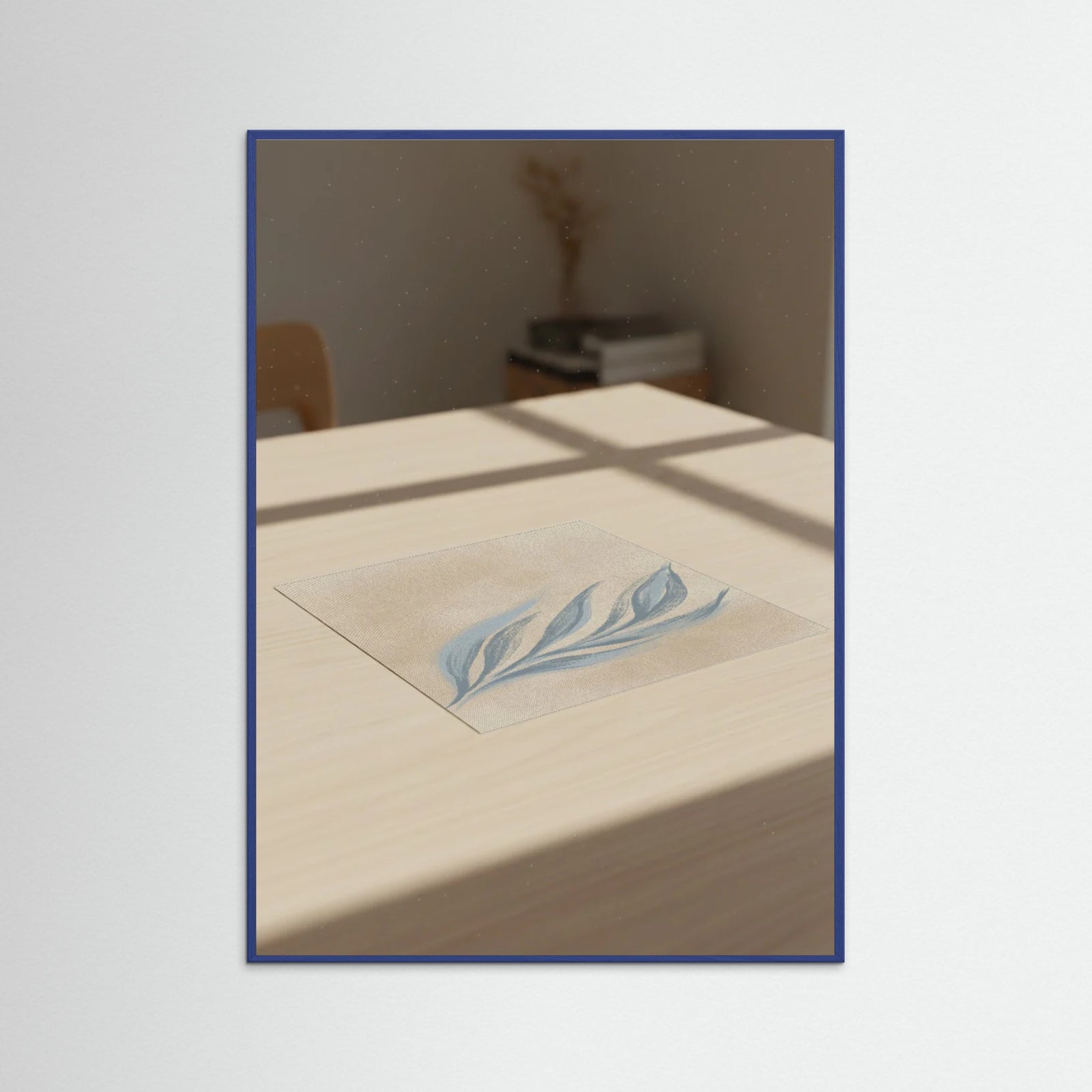 Blue Wood Organic Flow Beige