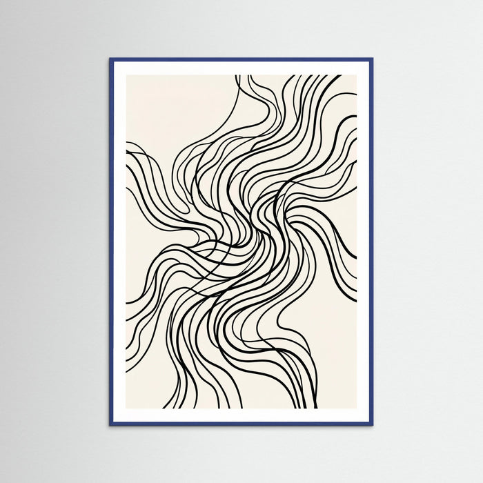 Blue Wood Organic Flow Black