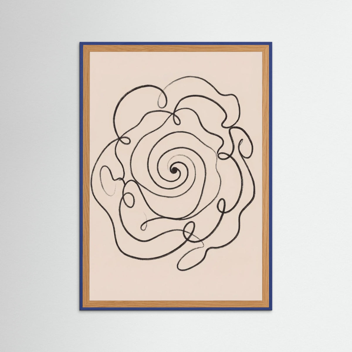 Blue Wood Organic Flow Black