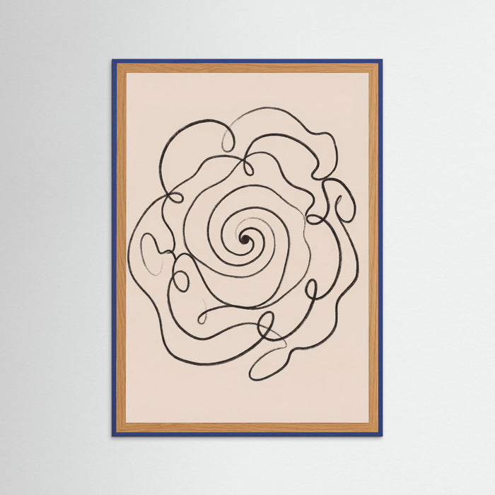 Blue Wood Organic Flow Black