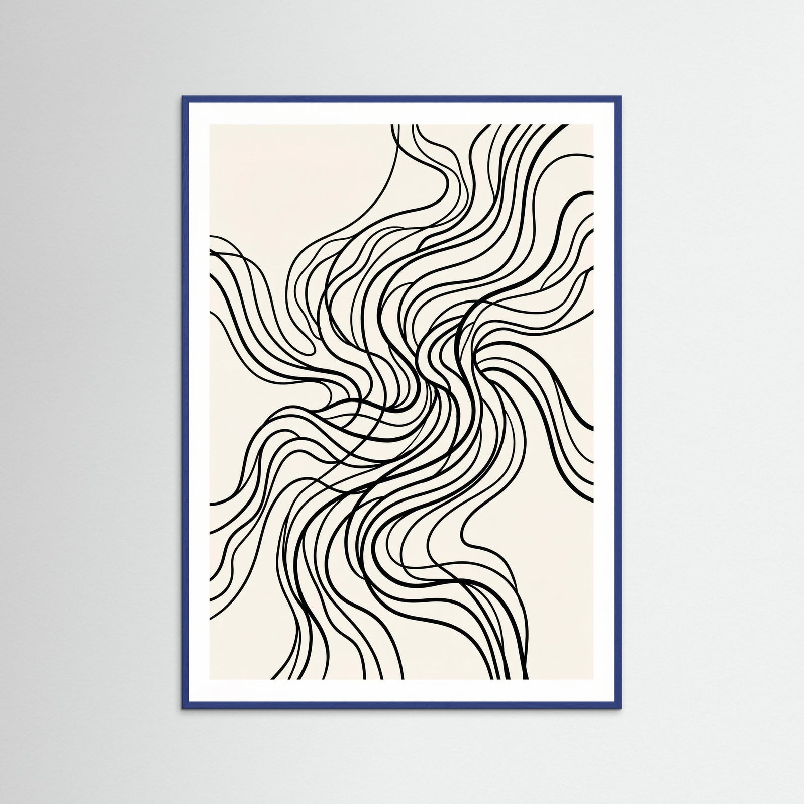 Blue Wood Organic Flow Black