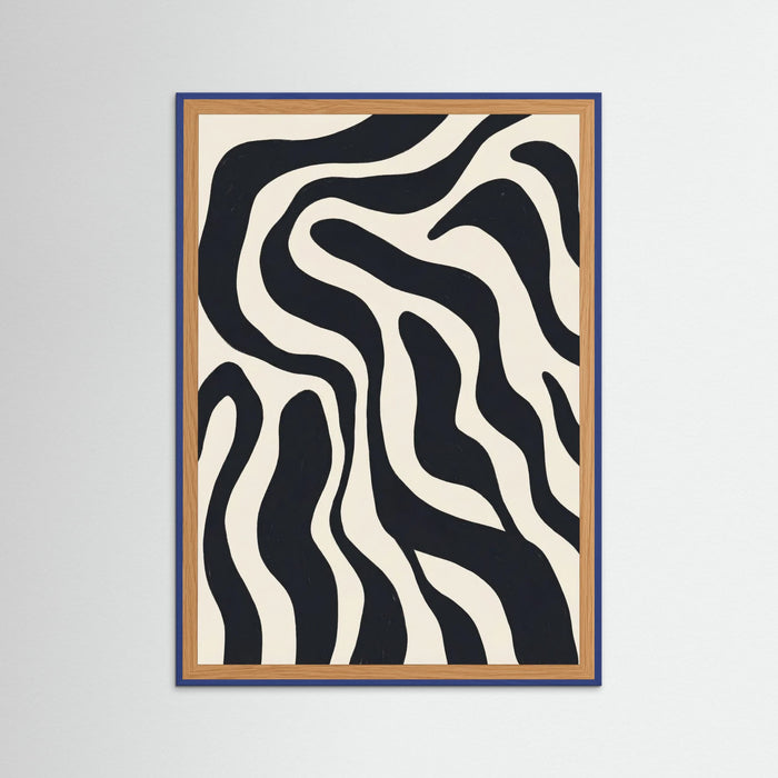 Blue Wood Organic Flow Black