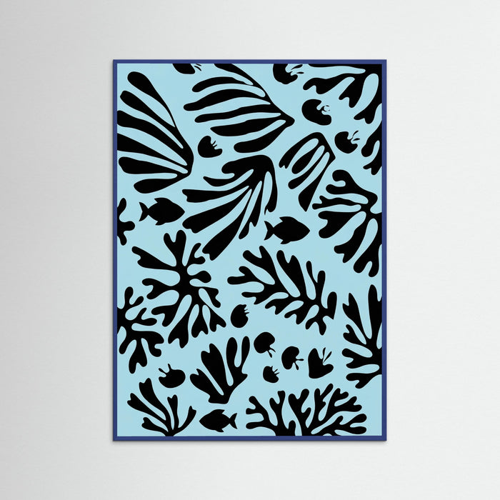 Blue Wood Organic Forms