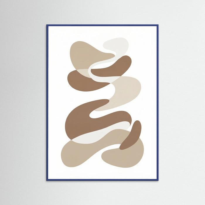 Blue Wood Organic Matisse Forms