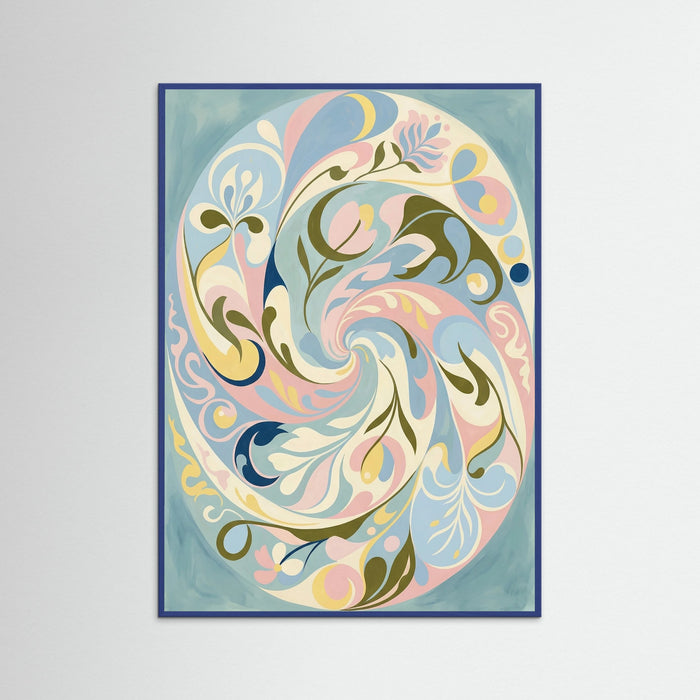 Blue Wood Organic Script