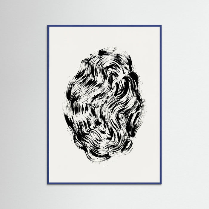 Blue Wood Organic Strokes
