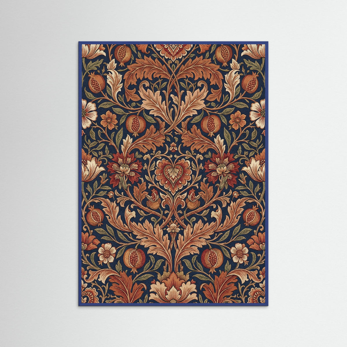 Blue Wood Ornate Foliage