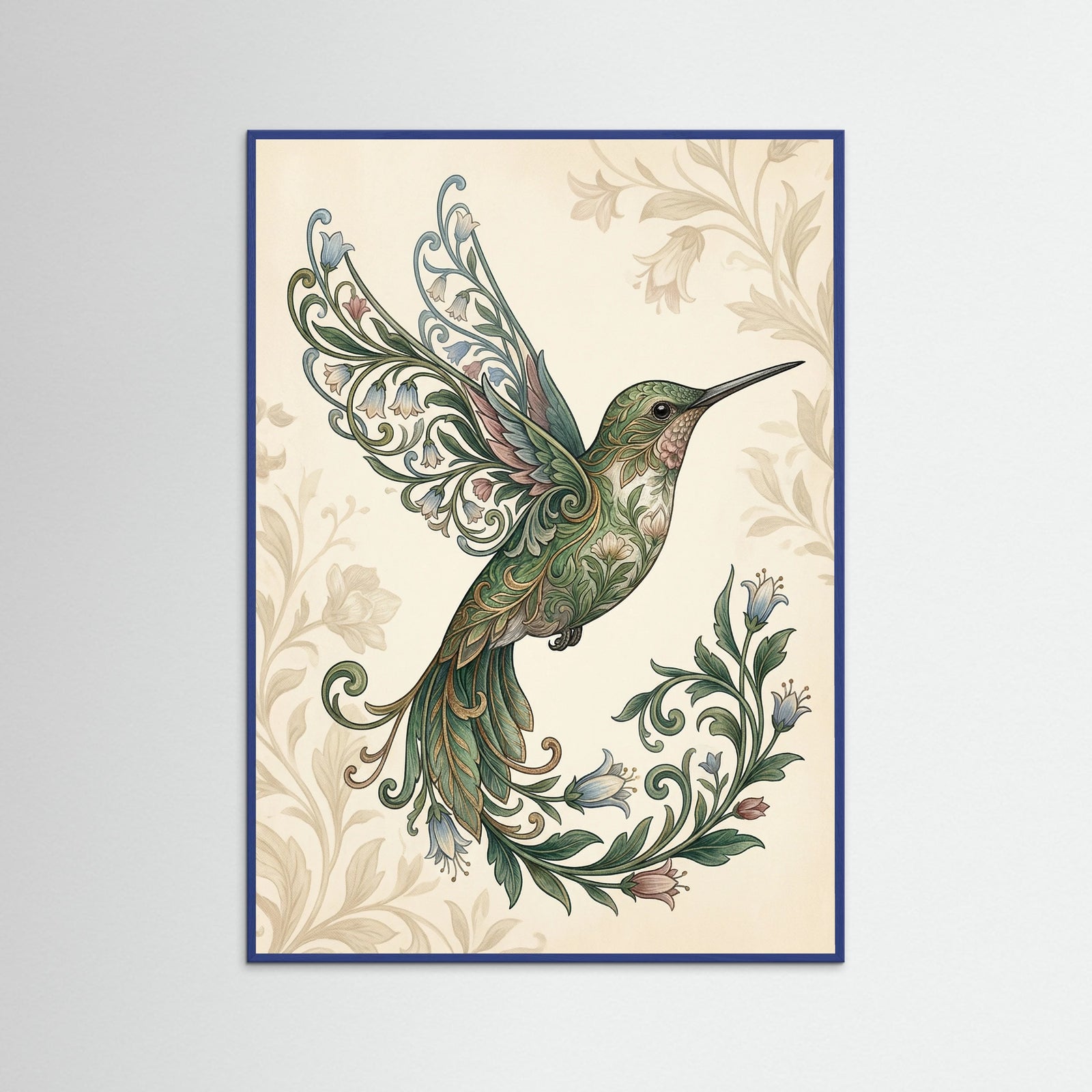 Blue Wood Ornate Silkwing