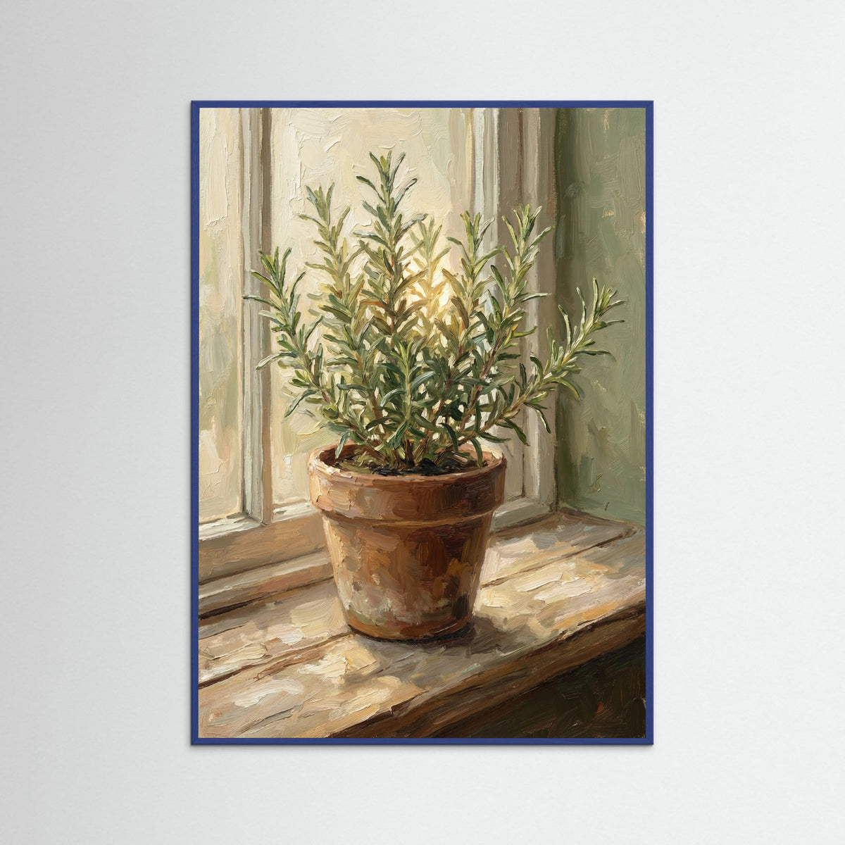 Blue Wood Painterly Arrangement