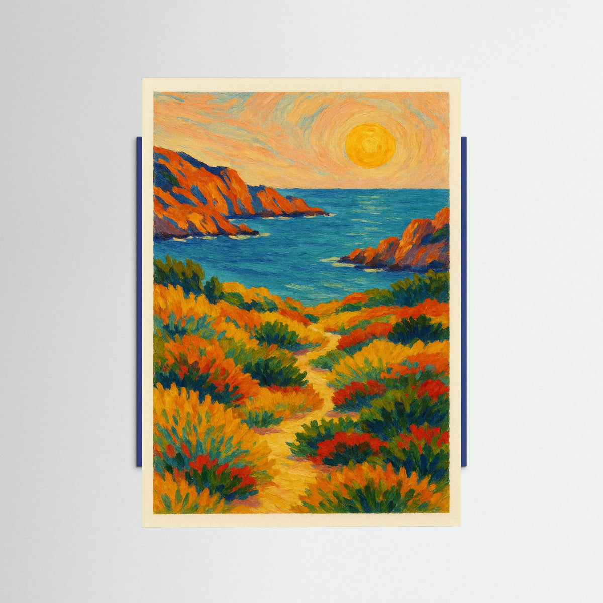 Blue Wood Painterly Field Dreams