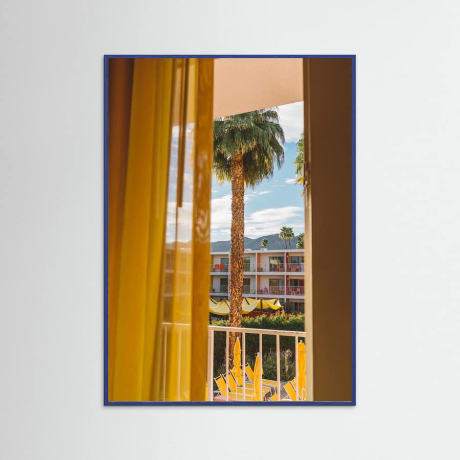 Blue Wood Palm Springs Dreams Poster
