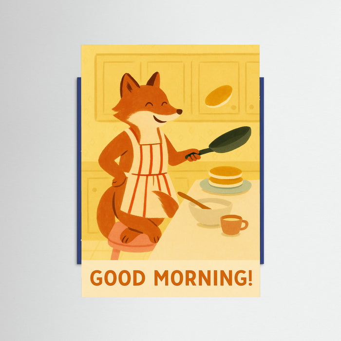 Blue Wood Pancake Morning