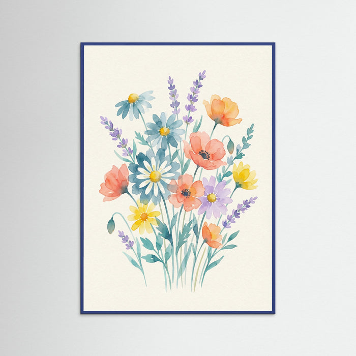 Blue Wood Pansy Bloom