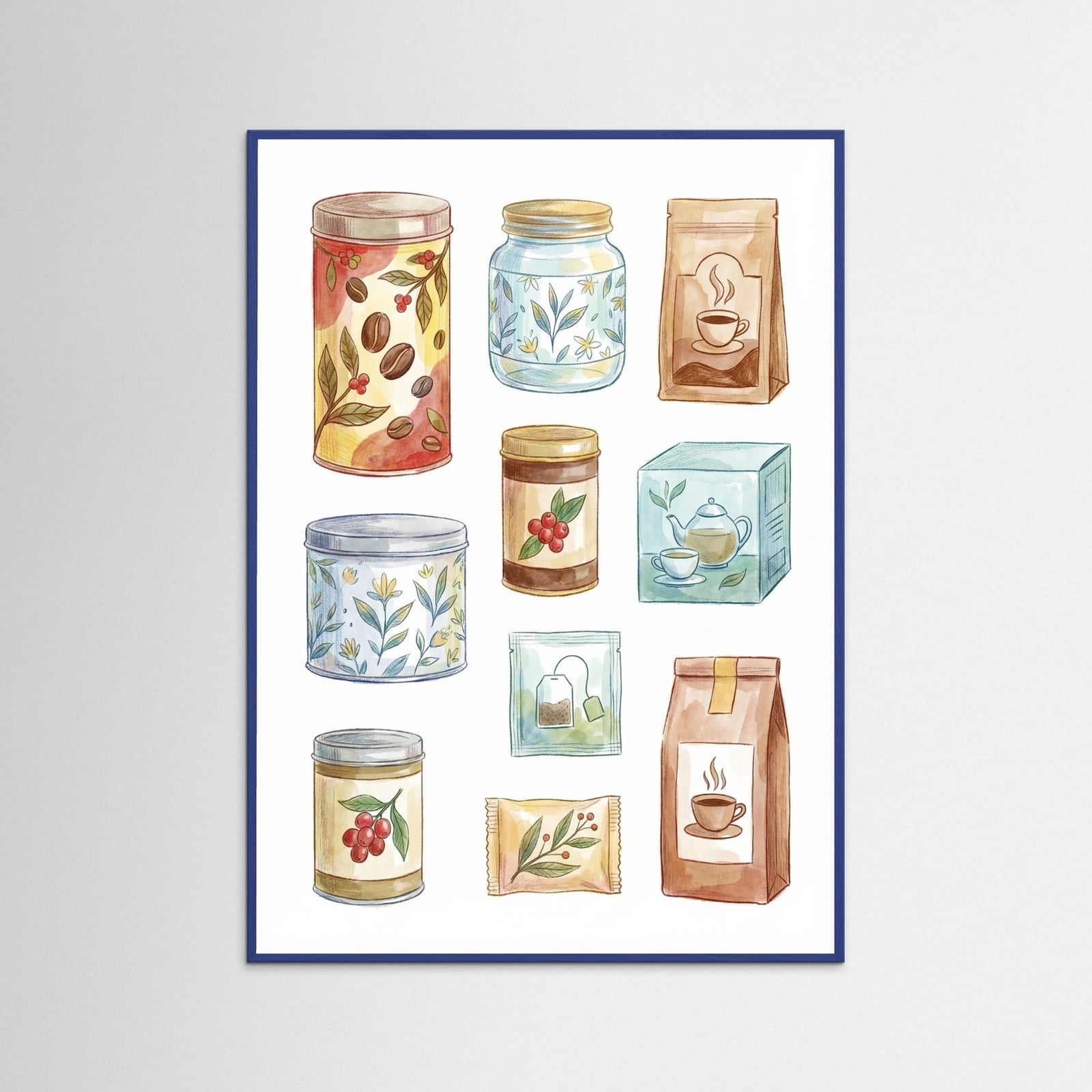 Blue Wood Pantry Provisions