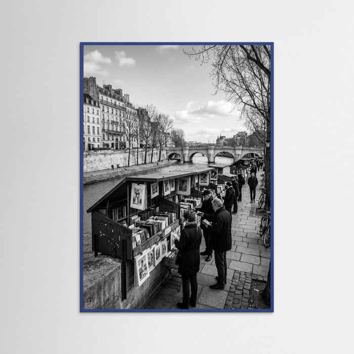 Blue Wood Parisian Cafe Corner