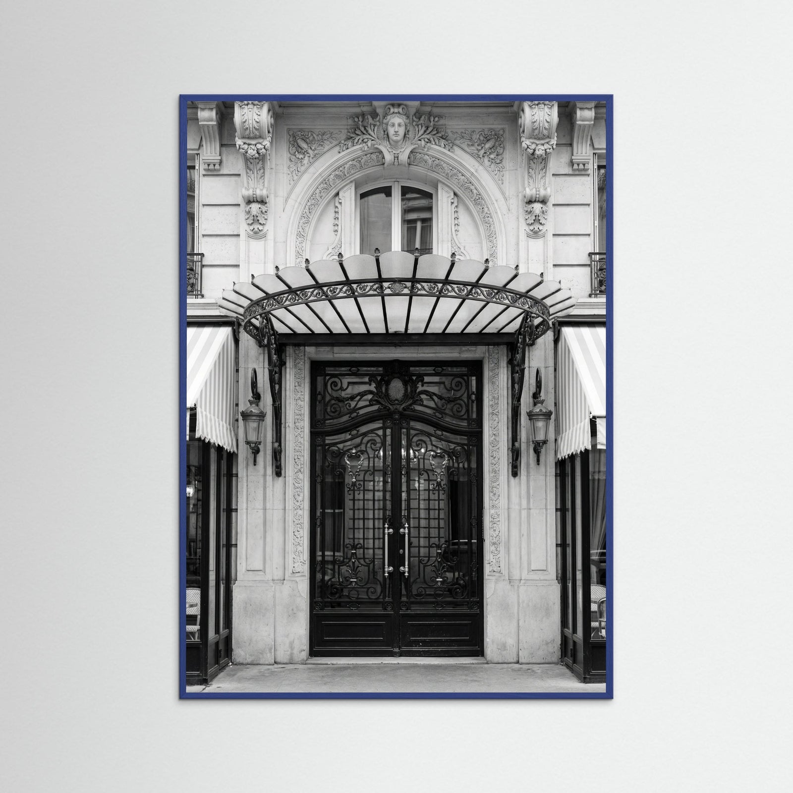 Blue Wood Parisian Elegance