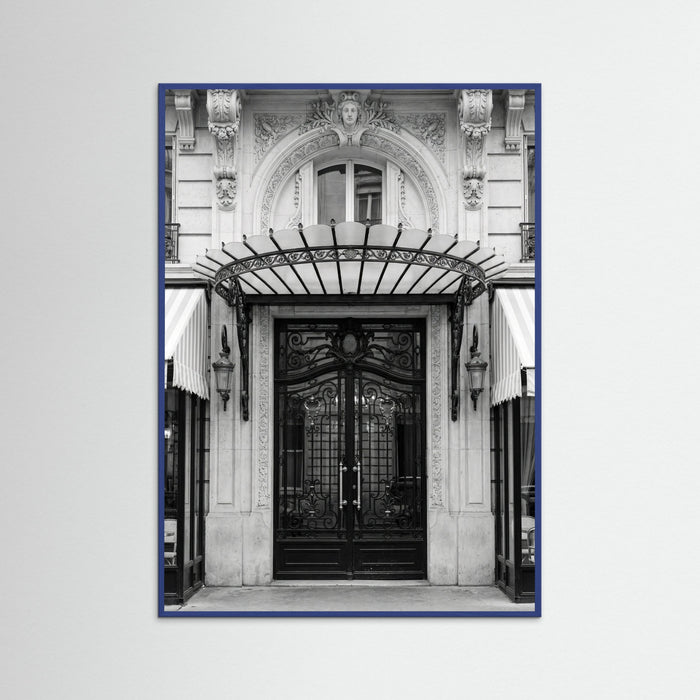 Blue Wood Parisian Elegance