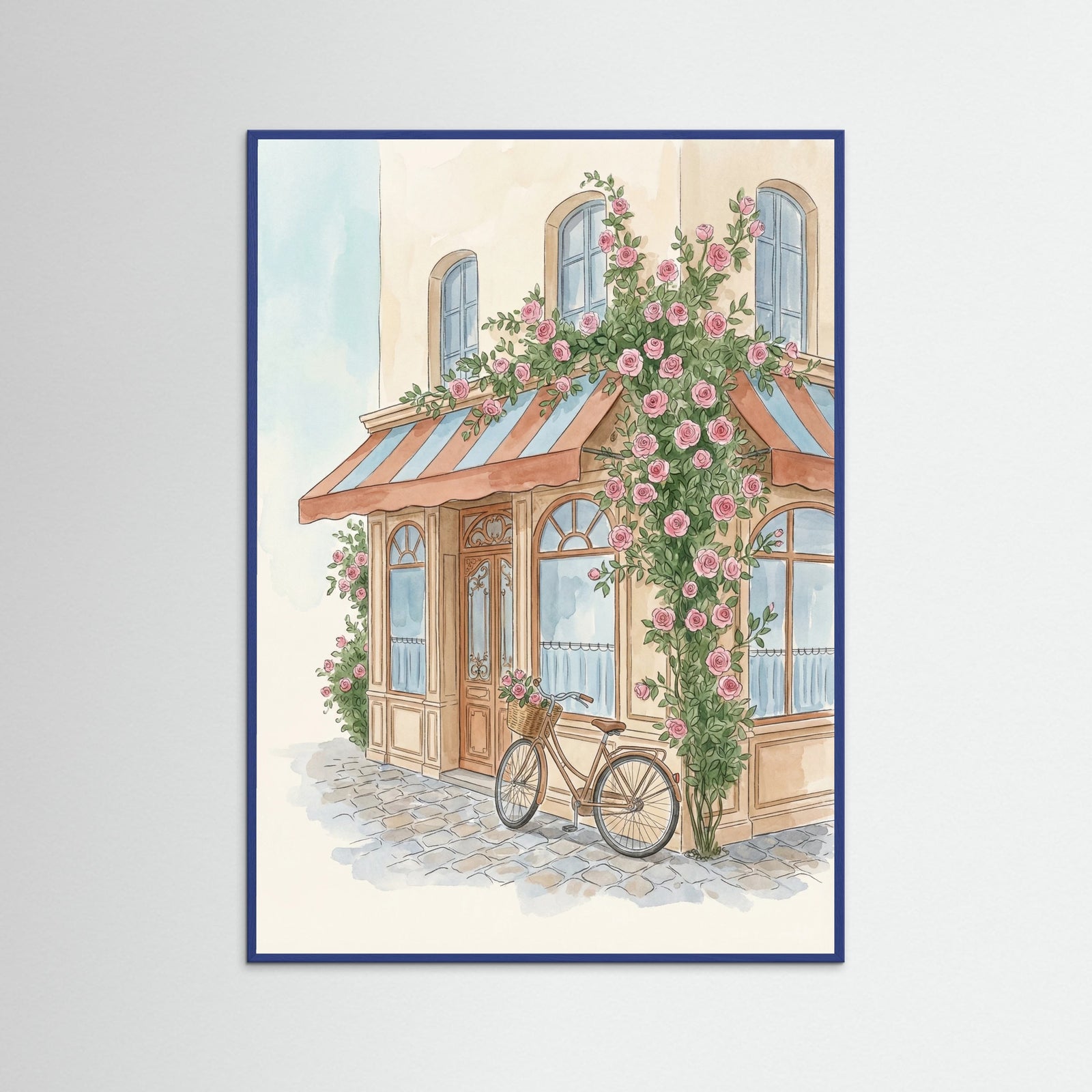 Blue Wood Parisian Rose Building