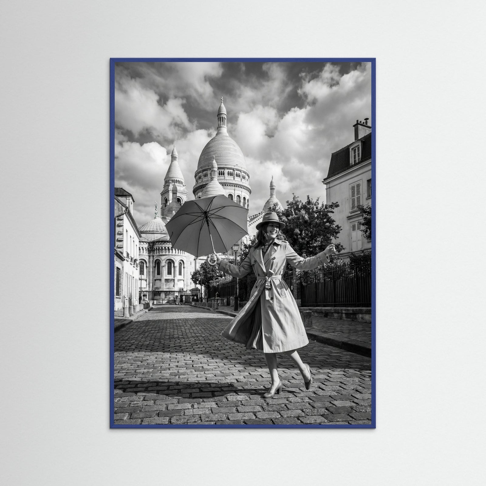 Blue Wood Parisian Whimsy