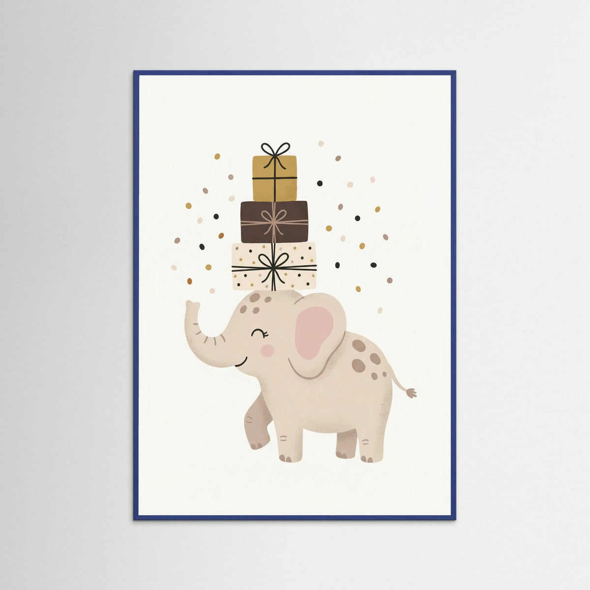 Blue Wood Party Giraffe