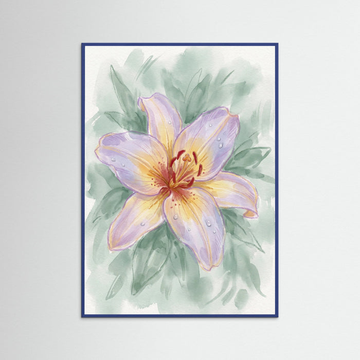 Blue Wood Pastel Bloom Trio