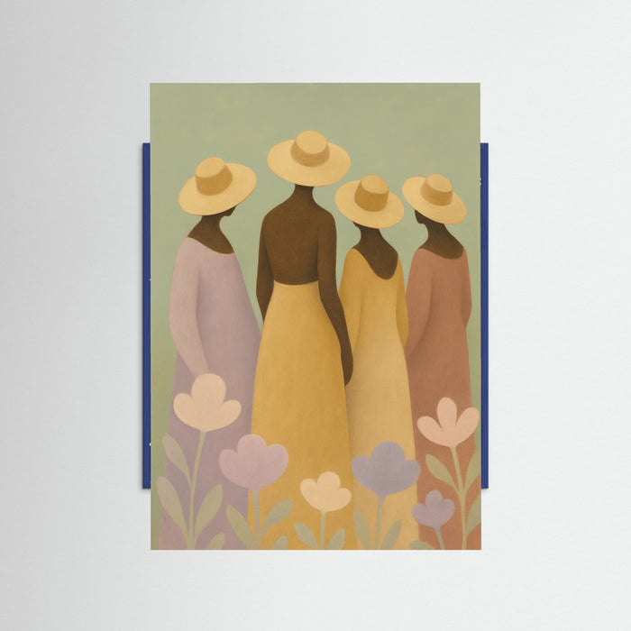Blue Wood Pastel Harmony