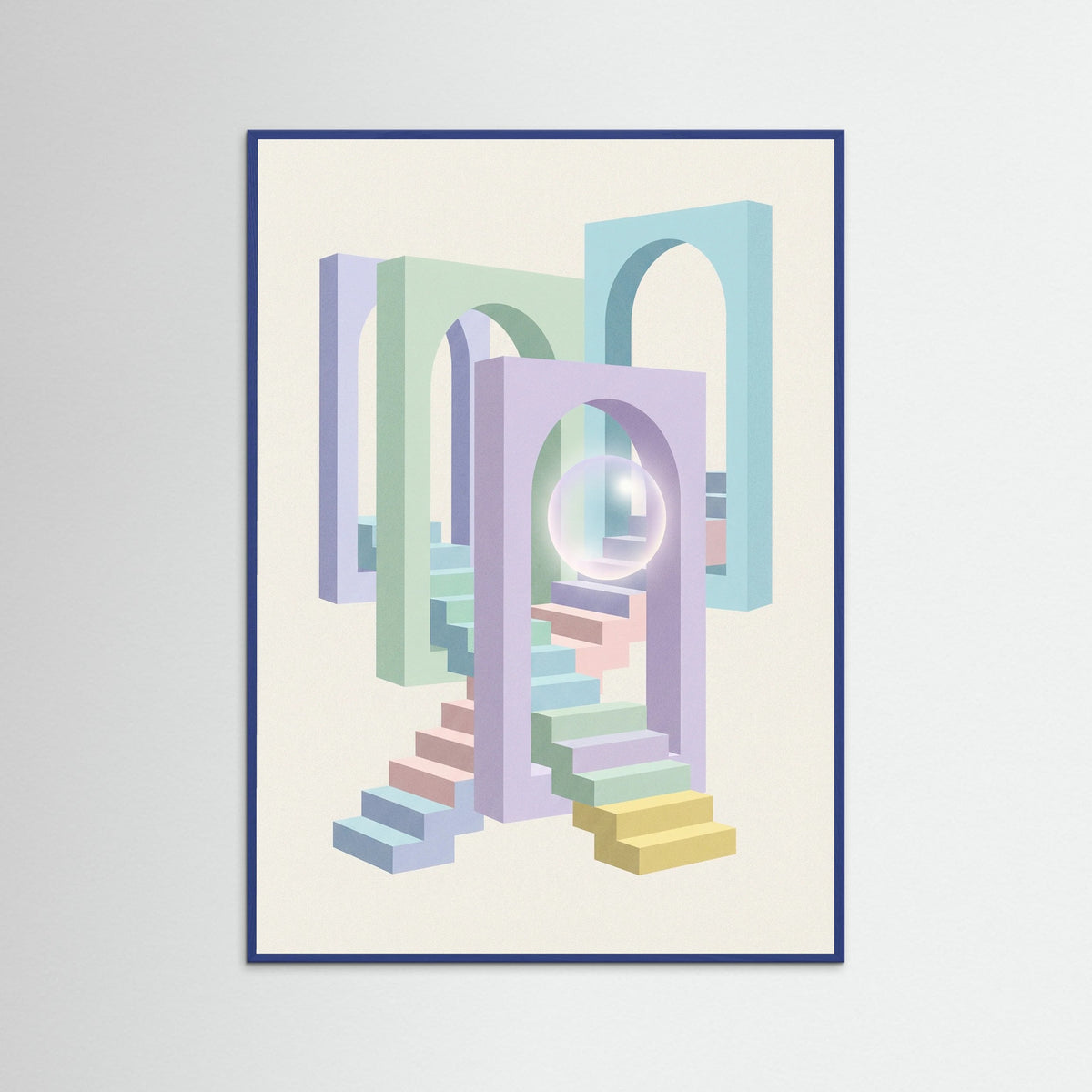 Blue Wood Pastel Perspectives