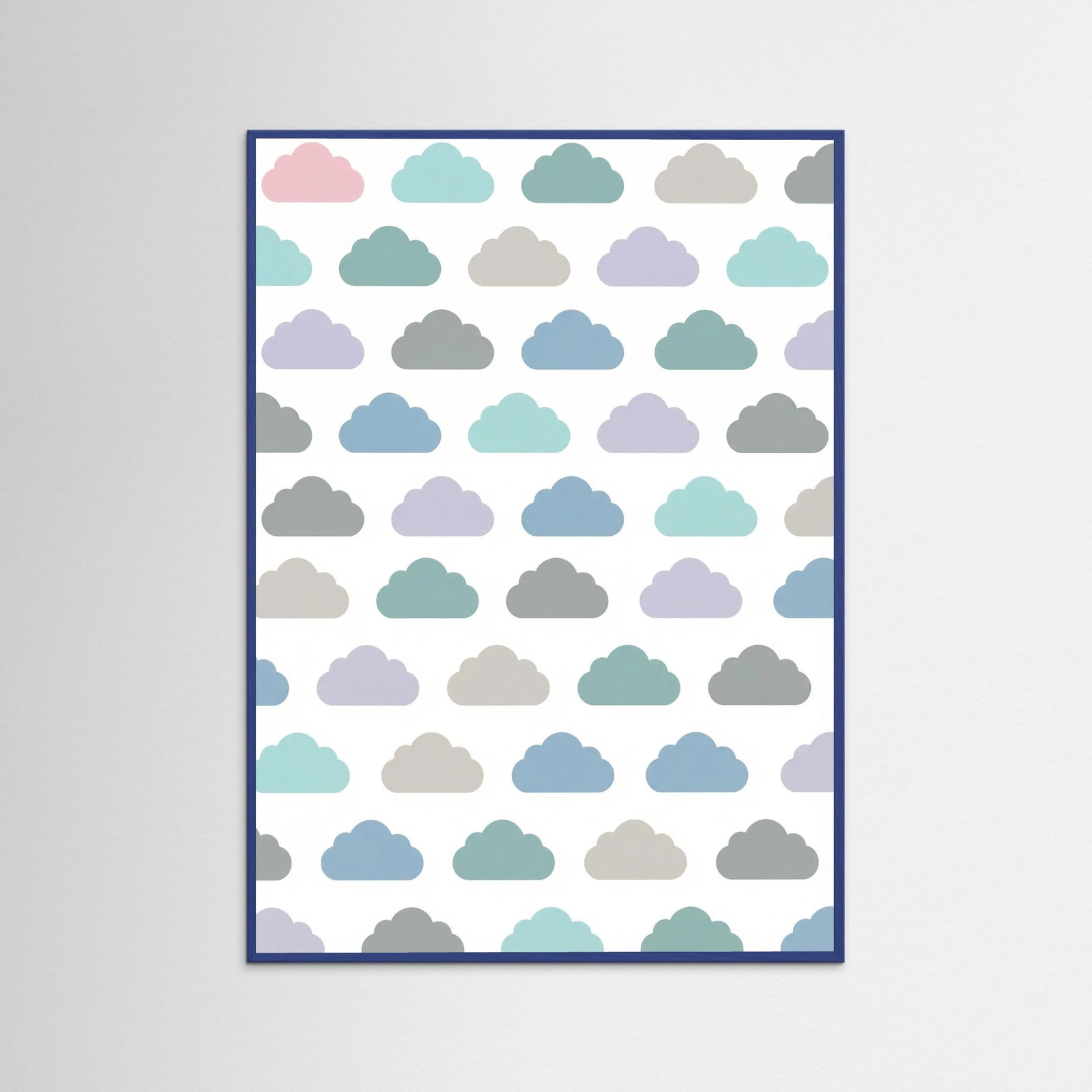 Blue Wood Pastel Rainfall