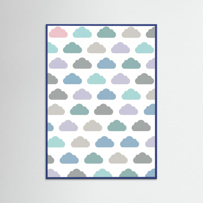 Blue Wood Pastel Rainfall