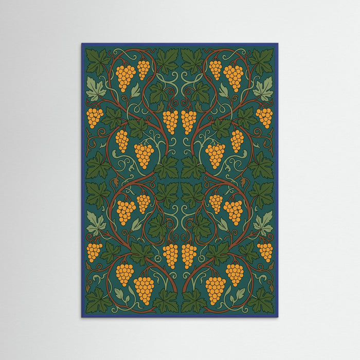 Blue Wood Patterned Life Tree