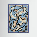 Blue Wood Patterned Strokes