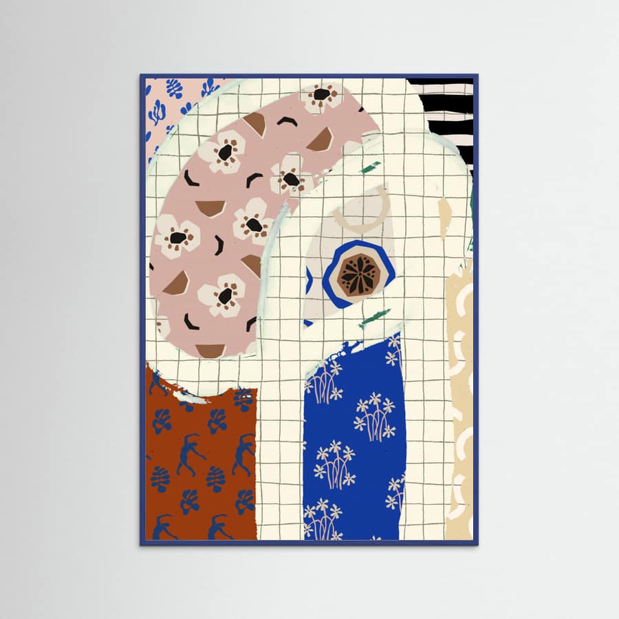 Blue Wood Patternplayno01 Poster