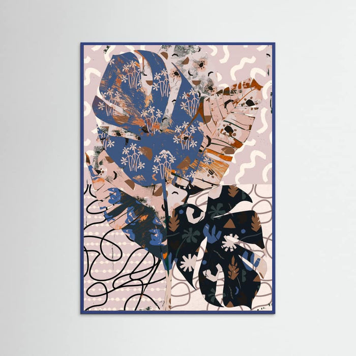 Blue Wood Patternplayno10 Poster