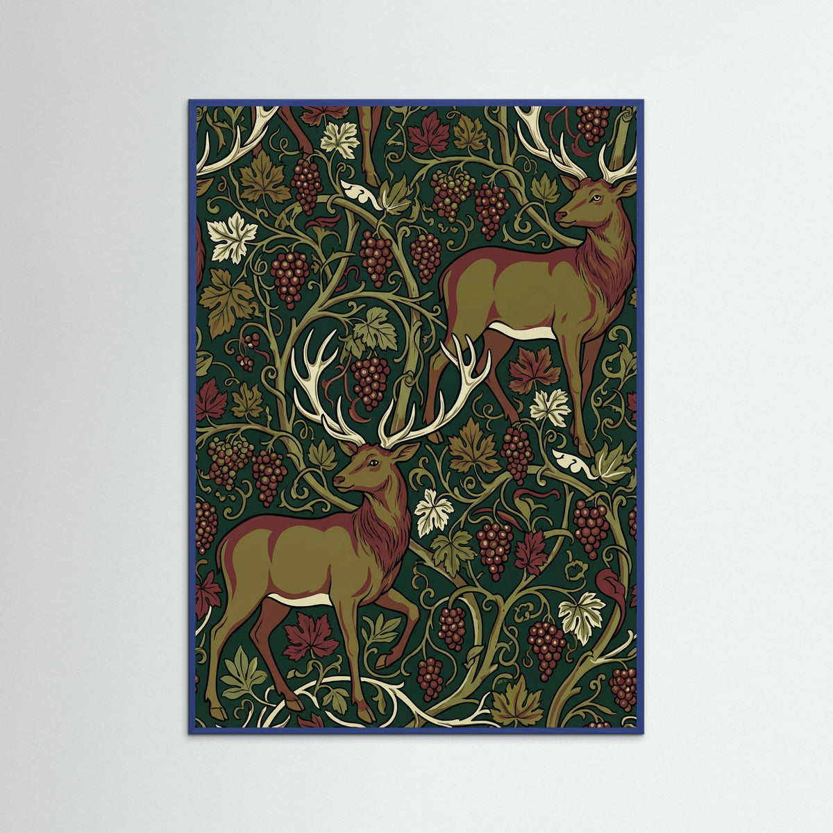 Blue Wood Peacock Dragon Tapestry